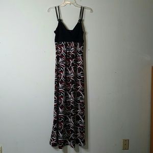 Maxi Dress Tempted Hearts Spaghetti Straps Umpire